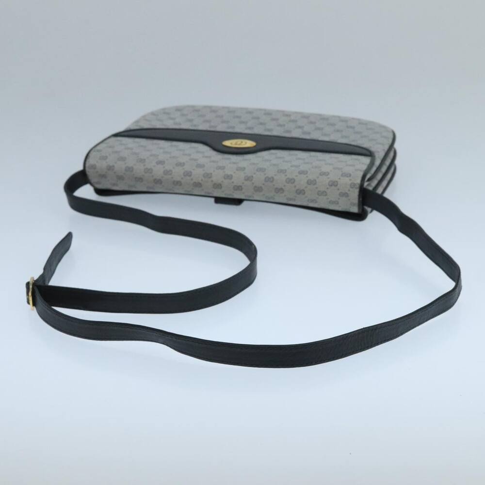 GUCCI Micro GG Supreme Shoulder Bag Pvc Navy Gold - Picture 7 of 13